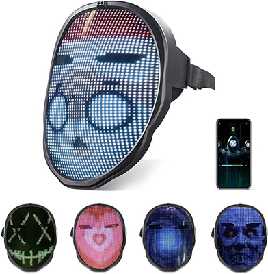 برنامه گوشی هوشمند بلوتوث ماسک صورت هوشمند LED که درخشنده صورت Cosplay Light Up است