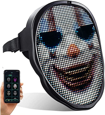 ماسک صورت LED هوشمند قابل برنامه ریزی با کنترل برنامه باتری 2000 MAh