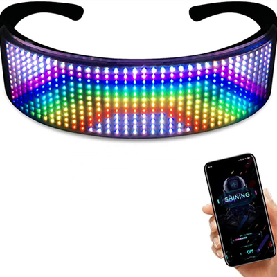 اکولایزر طراحی پیام متحرک برنامه بلوتوث LED Luminous Glasses