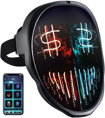 برنامه قابل برنامه ریزی Halloween Led Mask Face For Cosplay Masquerade