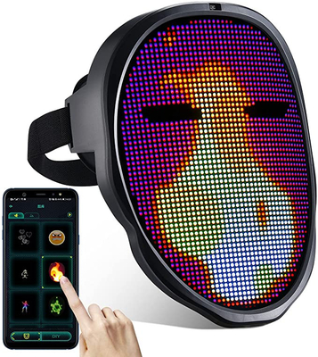 ماسک LED بلوتوث برنامه کنترل DIY ویرایش متن تصویر و عکس