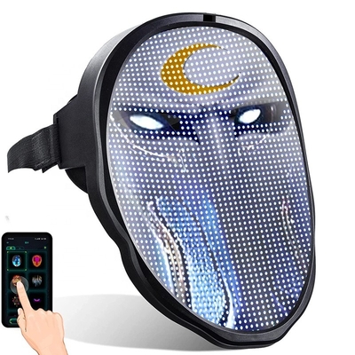 ویرایش ماسک صورت صفحه نمایش LED DIY الگوی متن آپلود تصاویر کنترل برنامه