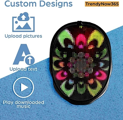 ماسک صورت LED هوشمند قابل برنامه ریزی با کنترل برنامه باتری 2000 MAh