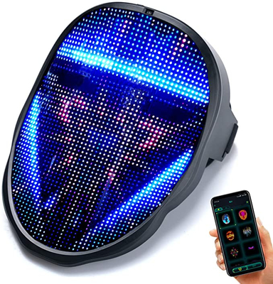 ماسک صورت هوشمند LED تغییر چهره با الگوی قابل تنظیم قابل شارژ USB