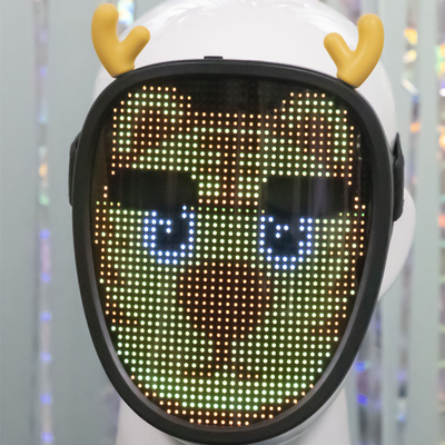 17x14.5x3.5cm ماسک صورت LED هوشمند هدیه برای کودکان 10 تصویر ثابت پویا 40