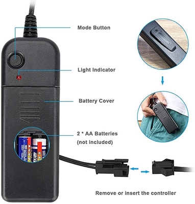 ماسک صورت LED ترسناک دلقک هالووین با 3 حالت چشمک زن قابل تنظیم