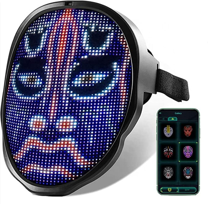 برنامه DIY کنترل تلفن هوشمند ماسک صورت LED پارتی