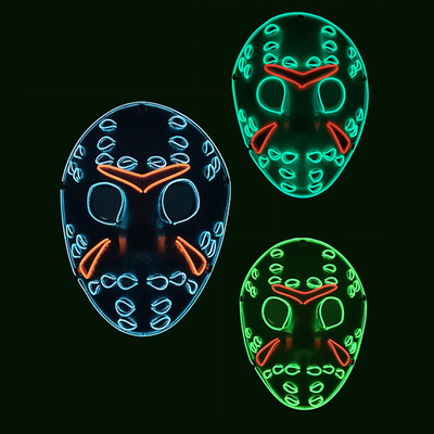 Jason Horror Halloween LED Cosplay Face Mask For Masquerade