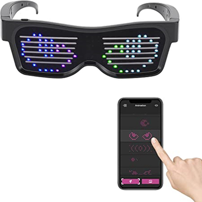 عینک نورانی LED قابل برنامه ریزی APP DIY منحصر به فرد