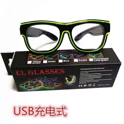 شیشه های LED روشن بی سیم شارژ USB 10 رنگ متفاوت