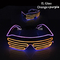 عینک های LED شاتر نورپردازی نئون ال وایر فلش نورانی قابل حمل