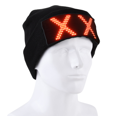 LED Display Hat Lighting Beanie Cap Bluetooth APP قابل برنامه ریزی