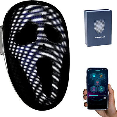 3600 عدد ماسک صورت هوشمند LED قابل برنامه ریزی برای مهمانی هالووین Cosplay