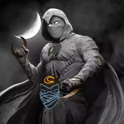 Moon Knight Halloween Light Up ماسک LED مواد پی وی سی درخشان در تاریکی