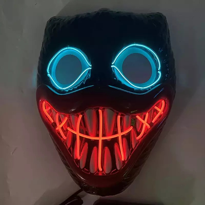 بابی لایت آپ هالووین ماسک LED مواد PVC برای مهمانی Cosplay