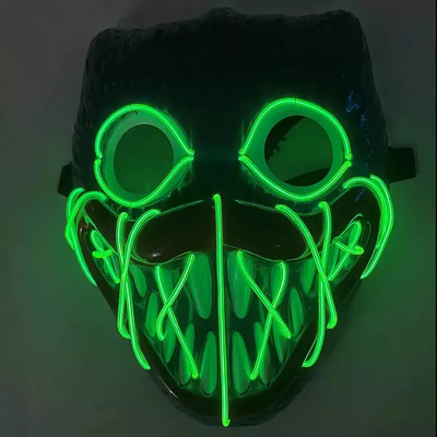 بابی لایت آپ هالووین ماسک LED مواد PVC برای مهمانی Cosplay