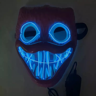 بابی لایت آپ هالووین ماسک LED مواد PVC برای مهمانی Cosplay