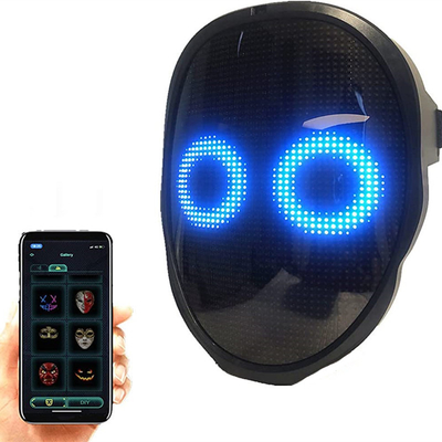 ماسک LED با ماسک درخشان بلوتوث قابل برنامه ریزی برای مهمانی هالووین Cosplay