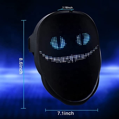 سفارشی Faces Bluetooth LED Mask Control APP DIY for Halloween Cosplay Party