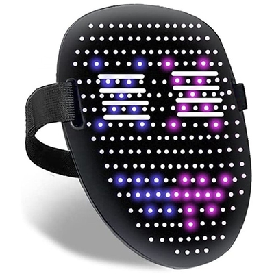 ماسک صورت LED هالووین چند رنگ ماسک روشنایی سوئیچ القایی خودکار