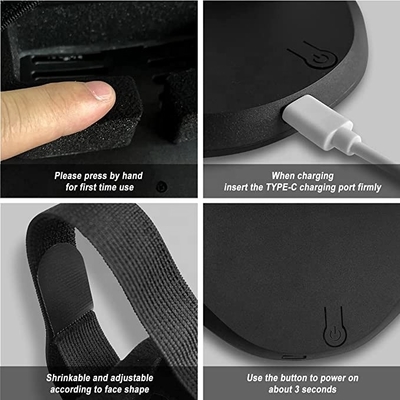 ماسک صورت LED هالووین چند رنگ ماسک روشنایی سوئیچ القایی خودکار